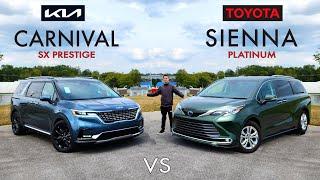 FAMILY FIGHT -- 2024 Toyota Sienna vs. 2024 Kia Carnival Comparison