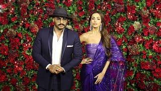 Arjun Kapoor With Girlfriend Malaika Arora At  Ranveer Deepika Wedding Reception