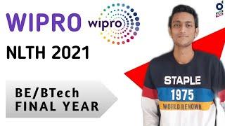 Wipro NLTH Registration 2021  BEBTech  Final Year  Date  Pattern  Eligibility