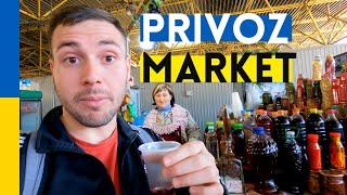 The REAL Ukrainian Market Tour  Privoz Rynok Odessa