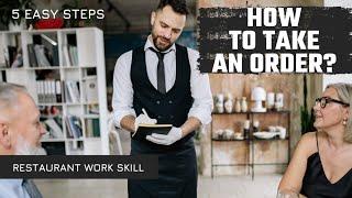 How to Take an Order in Restaurant  Order Taking Skills