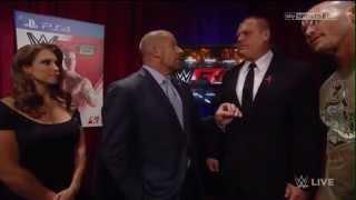 WWE RAW 92914 - The Authority Backstage