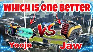 WR  Yeoje VS Jaw Weapon Comparison War Robots