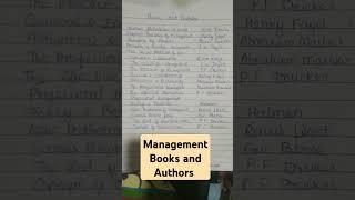 Important Management Books and Authors #shorts #shortvideo #books #examprep #drbarkhagupta