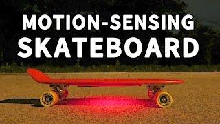 Skateboard mit Bewegungssensor intelligentes Glowboard