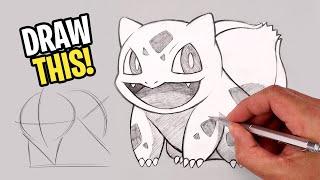 How To Draw POKEMON  Bulbasaur Sketch Tutorial