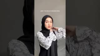 Tutorial Hijab Segiempat Menutup Dada yang Syari #hijab #tutorialhijab #hijabsegiempat #shorts