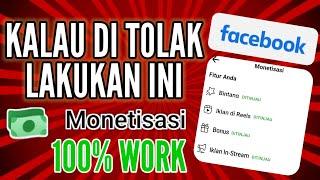 PENINJAUAN DI TOLAK MONETISASI FACEBOOK - INI SOLUSINYA