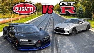 My Bugatti Chiron VS My 2000HP Nissan GTR *DRAG RACE*