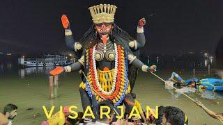 KALI PUJA VISARJAN 2024MAA KALI IDOL IMMERSION AT GANGA RIVERKOLKATA KALI PUJA VISARJAN