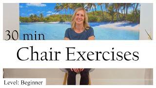 30-Min Seated Chair Exercises for Seniors  No equipment