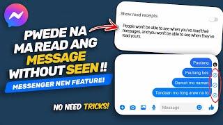 NEW Update ni Messenger Read without Seen  Messenger New Feature