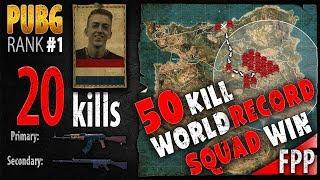 PUBG Rank 1 - 50 kill SQUAD WIN - WORLD RECORD - ibiza w tweeday Mista_TV Ashek