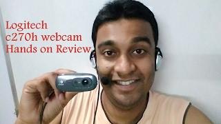 Logitech c270h HD webcam with Headphone Unboxing & Review