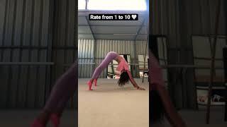 Stretching exercises  gymnastics exercises  Lera the gymnast #shorts #gymnast #exercise