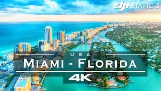 Miami Florida - USA  - by drone  DJI Mavic 3 4K