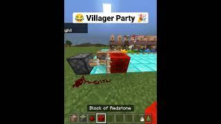 Villager ChristmasParty   #scorpionop #minecraft #shorts #short