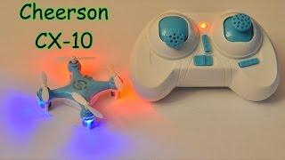 Cheerson CX-10 Mini RC Quadcopter 2.4GHz 4Ch 6 Axis gyro with LED RTF