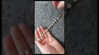 How to make beaded bracelets? Elegant thin bracelet. Beading tutorial. #diy #shorts #beadsbracelet