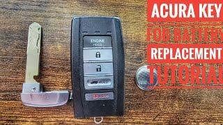 ACURA KEY FOB BATTERY REPLACEMENT TUTORIAL