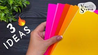 3 IDEAS  How to make EASY Paper Flowers Paper Craft Ideas