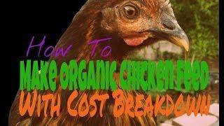 How To Make Organic Chicken Feed With Cost Breakdown