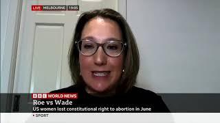 Dr Ronli Sifris interview with BBC World News on Roe V Wade