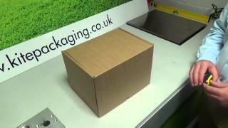 How to measure a cardboard box