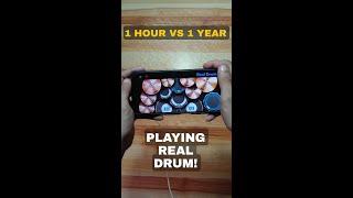 1 HOUR TO 1 YEAR PROGRESS OF PLAYING REAL DRUM 