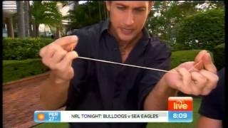 Sam Powers on CH7 SUNRISE - Elastic Band Illusion - April 2013