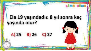 2. Sınıf - Matematik  Test Çöz   Toplama İşlemi  5 Soru 5 Cevap 