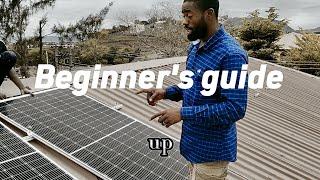 How to install solar panels using aluminium interlock tutorial 1
