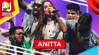 Anitta en Premios Juventud 2024 Fría Lose Ya Breath y Cria de Favela desde Puerto Rico