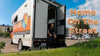 Living on the Streets of San Diego California in my U-Haul conversion Van