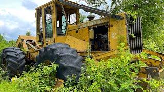 BURIED IN WEEDS Will this Skidder Start AND Pull Logs Again?