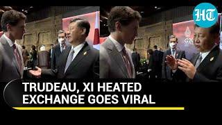 Xi Jinping fights with Trudeau on cam Heated exchange at G20 goes viral  Watch