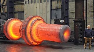 Dangerous Biggest Heavy Duty Hammer Forging Factory Fast Extreme Ring Forging Rolling Process