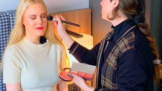 ASMR Hollywood glam makeup with Roxy ​⁠Unintentional ASMR real person ASMR