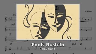 Fools Rush In Bossa - Backing + music sheet