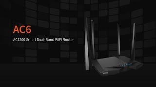 Tenda AC6        11AC Routers        AC1200 Smart Dual-Band WiFi Router