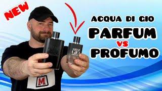 Comparing NEW Acqua Di Gio Parfum with Profumo  Fragrance Cologne Perfume Review