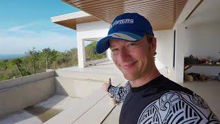 Building home in the Philippines - Pool Progress Tiling Porch Doors Lights