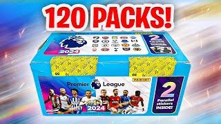 Opening *120 PACKS* of Panini PREMIER LEAGUE 2024 Stickers 600 Stickers