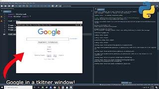 Imbedding any website inside a Tkinter window Python3