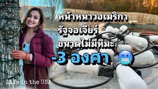 หน้าหนาวอเมริกา รัฐจอเจียร์ ขนาดไม่มีหิมะ -3องศา #คนไทยในอเมริกา #lifeinamerica #ชีวิตในต่างแดน