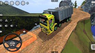 Bharat benz truck Material Transport off-road driving  bus simulator indonesia