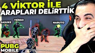 4 VİCTORLA OYNADIK ARAPLARI TOKİDE ÇILDIRTTIK  SİNİRDEN KÜFÜR ETTİLER  PUBG MOBILE