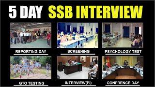 SSB Interview Process  5 days ssb interview explained