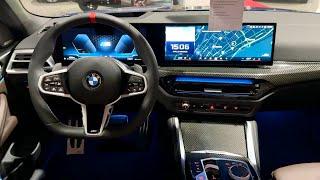 BMW 4 Series FACELIFT 2024 - INTERIOR details NEW AMBIENT lights & new STEERING WHEEL