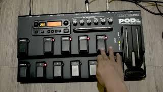 Line 6 POD XT Live Guitar Multi Effects Sound Demo